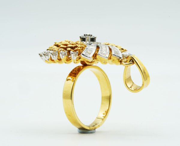 Antique ring+pendant (14kt) - Image 2