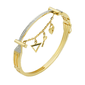3 Charms +single line(14kt)