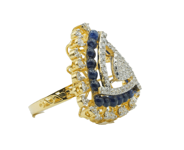 Blue triangle design(14kt) - Image 3