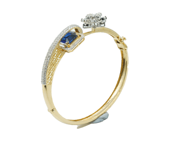 Flower + Blue stone(14kt) - Image 2