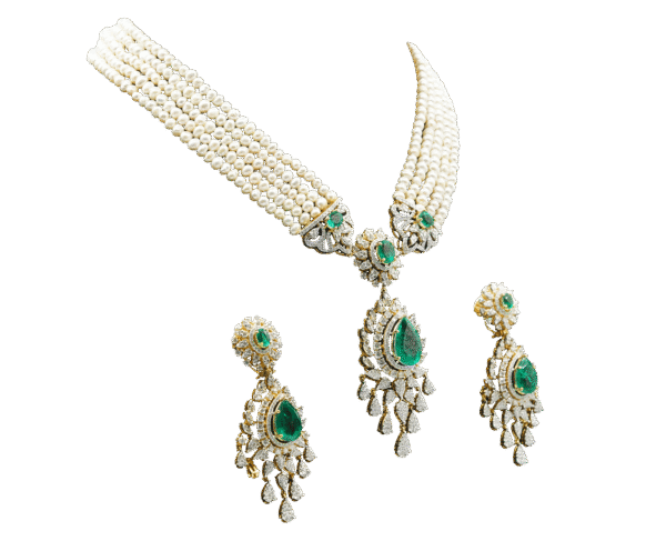 Green moti set(14kt) - Image 2