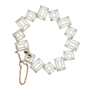 Rectangle Tennis bracelet(14kt)