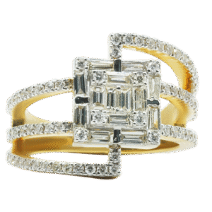 Square setting (14kt)