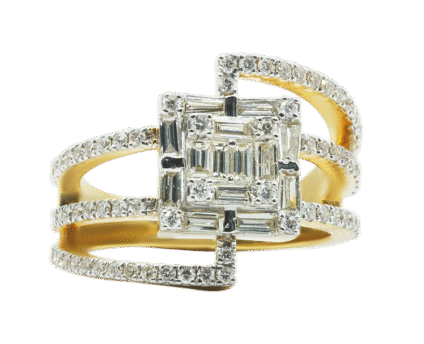 Square setting (14kt)