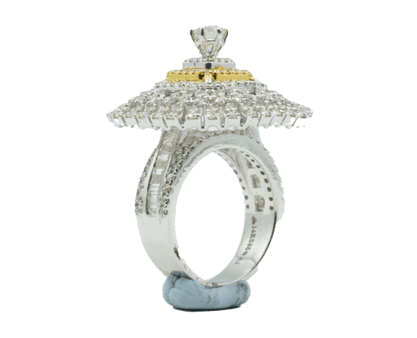 Squre Pattern Ring(14kt) - Image 3