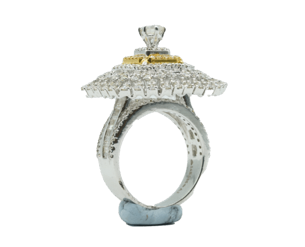 Squre Pattern Ring(14kt) - Image 4